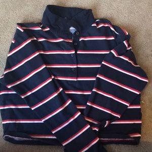 Striped Button up Top